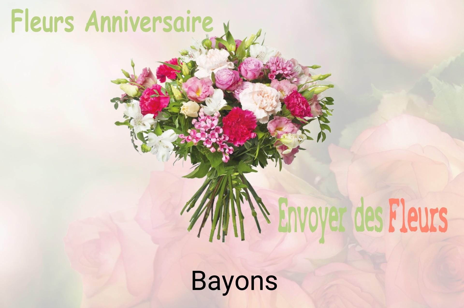 Bouquet de fleurs d’anniversaire livré à Bayons