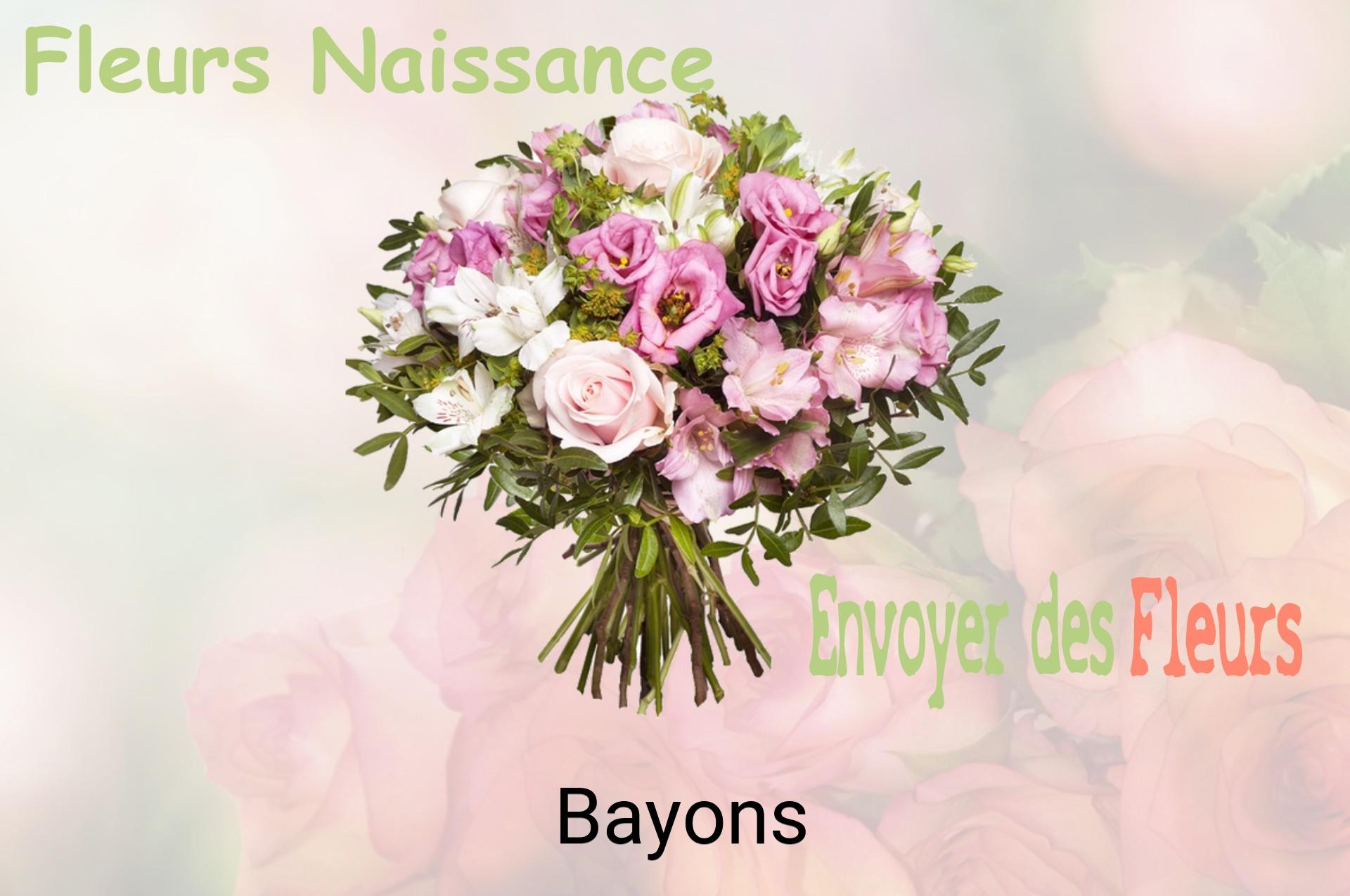 Bouquet de fleurs de naissance livré à Bayons